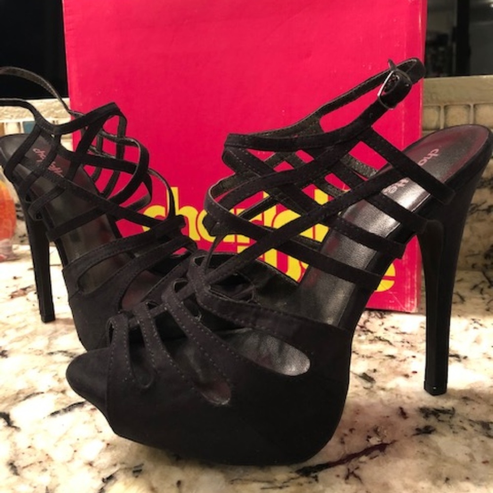 Charlotte Russe Black Platform Heels